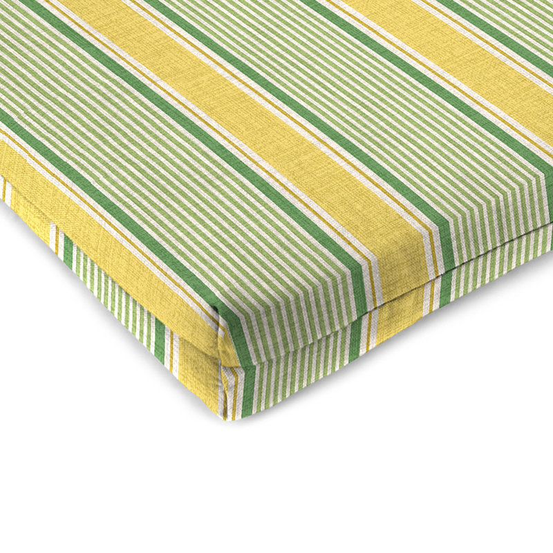Outdoor Seat/Back Cushion, Yellow Floral