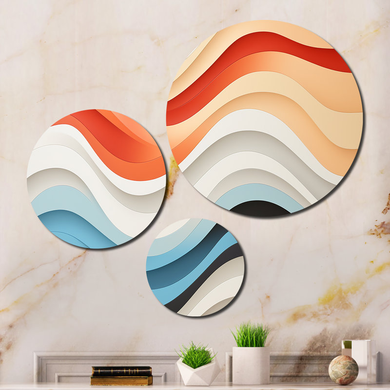 Abstract Wall Decor on Metal