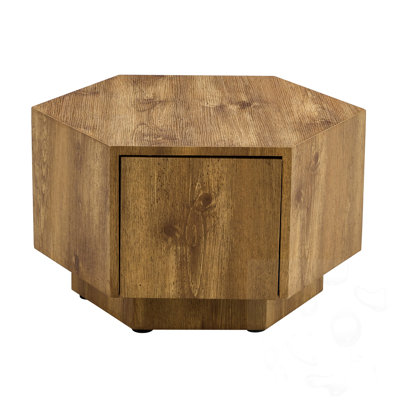 Hexagonal Coffee Table With Drawers