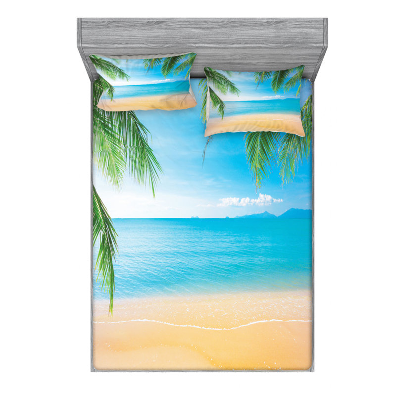 Microfiber Sheet Set, Queen Sheet Set with Fitted Sheet