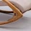Chaise berçante en bois massif
