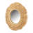 Kyzer Round Grass Wide Frame Boho Wall Mirror