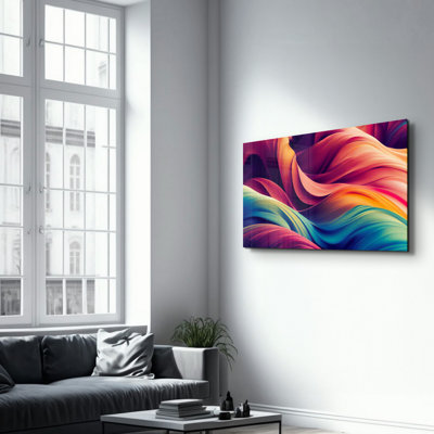 Elegant Tempered Glass Wall Art Painting | 100% Tempered Glass, Thickness: 0.16 inches | UV Printed for Vibrant Colors & Durability | Perfect for Home Decor & Modern Aesthetics