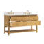 Nelson 36 in Undermount Single Sink Bathroom Vanity with White Engineered Stone Top-658965229
