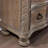 Transitional Rustic Solid Wood 3-Drawer Nightstand with Bronze Knobs