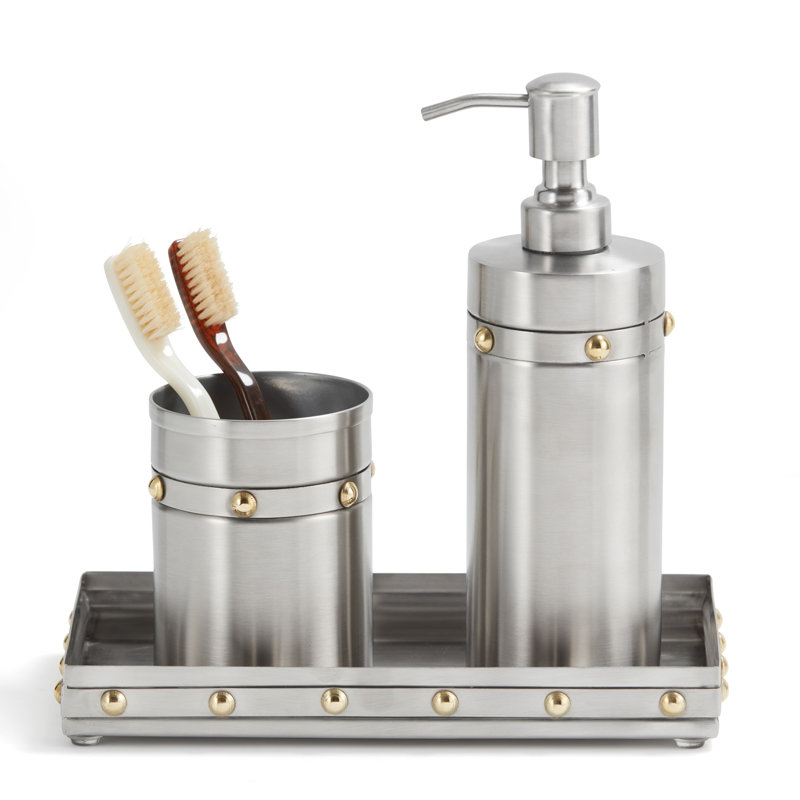 Rivets Bathroom Accessory Set