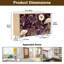 Buffet Buffet avec rangement Celestial Botanical Night Garden Floral avec 2 portes pour le salon et la cuisine