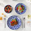 SELENE Porcelain China Dinnerware - Service for 4