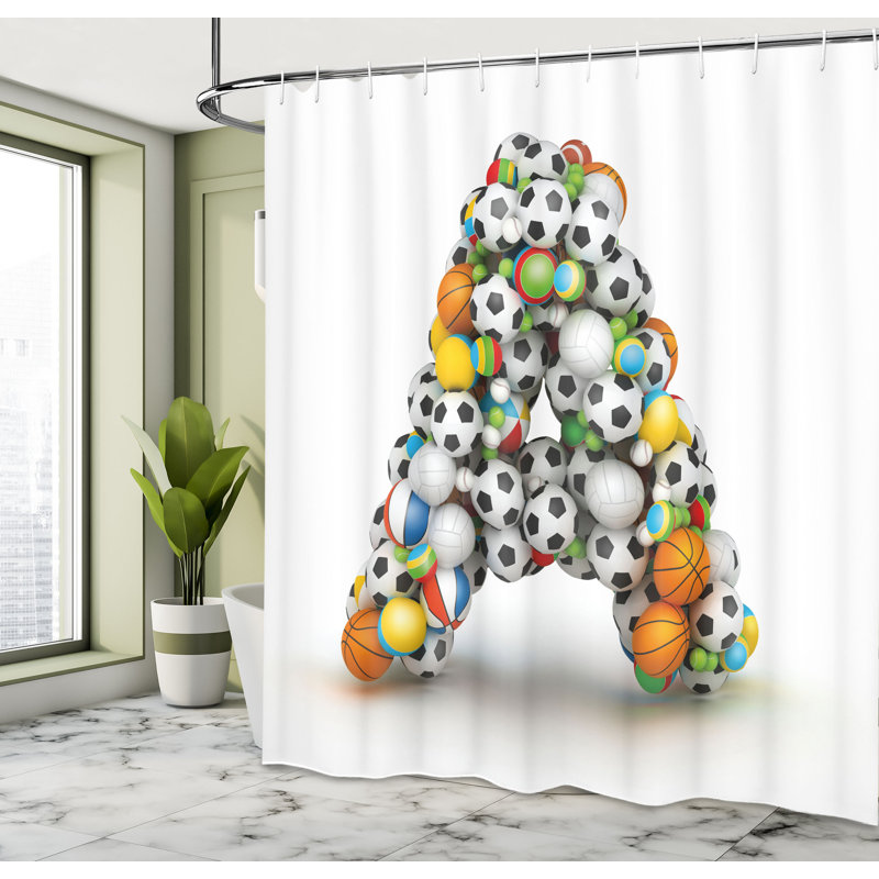 Shower Curtain with Hooks Included, 70"H x 69"W