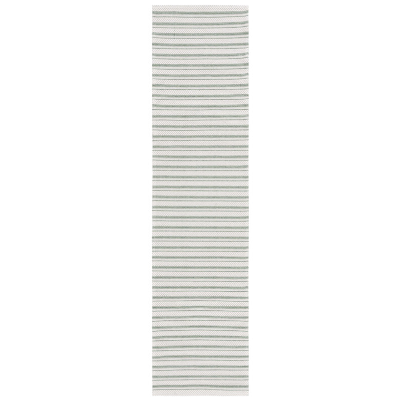 Tapis rayé en coton Martha Stewart, Tapis de couloir 2 pi x 8 pi