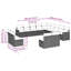 Vidaxl Garden Sofa Set Black Poly Rattan, Powder-Coated Steel