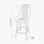 Theressa Upholstered Counter Stool with Metal Frame-170006398