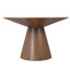 Table de salle à manger ronde Kathaline de 47 po avec plateau en placage de bois de frêne et base piédestal Kathaline-612207606