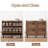 Modern Storage Cabinet With 3 Flip Drawers Suitable For Living Rooms