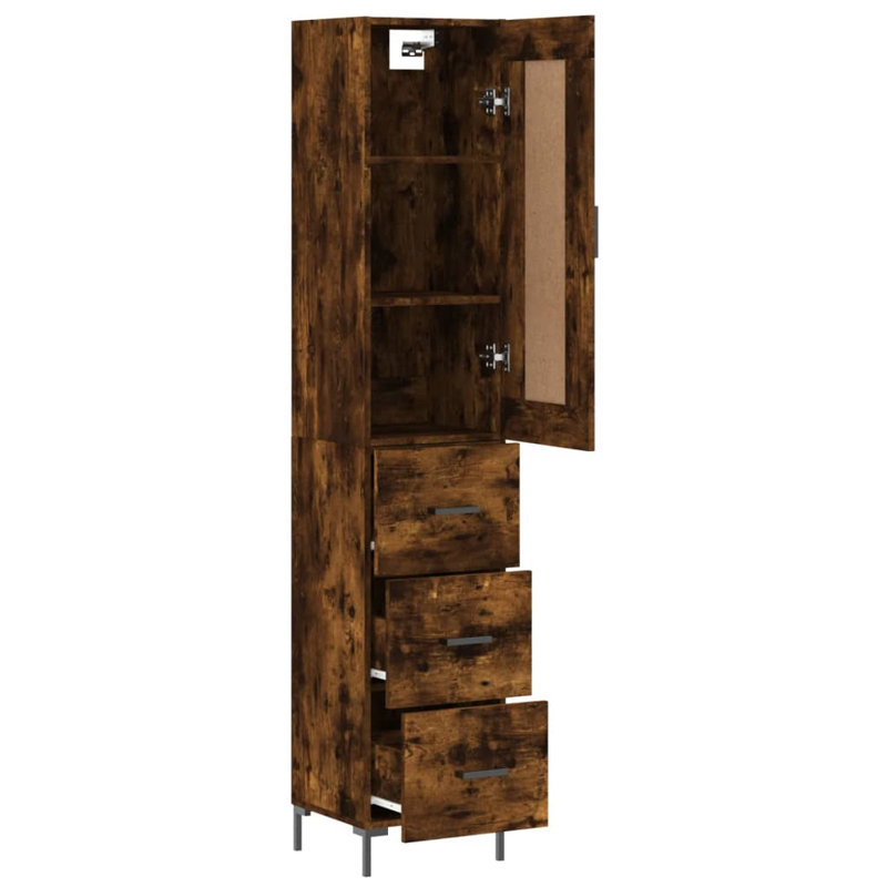 34.5cm Sideboard, Smoked Oak