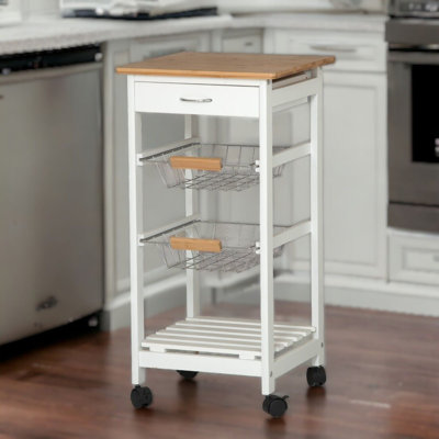 Mathie Solid Wood Bar Cart