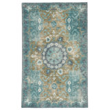 Wool Area Rug in Teal