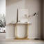 Console d'appoint moderne en faux marbre, parfaite pour les vestibules et les salons, design élégant et fonctionnel