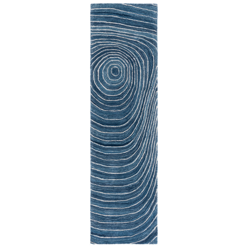 Jasavion Hand Tufted Performance Abstract Rug, Runner 2'3" x 8'