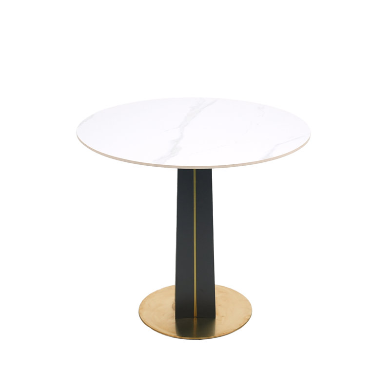 Table ronde moderne, Blanc
