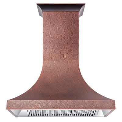 ZLINE 48"" Designer Series Fingerprint Resistant Stainless Steel Ducted Wall Range Hood (8632S-48) -  8632H-48