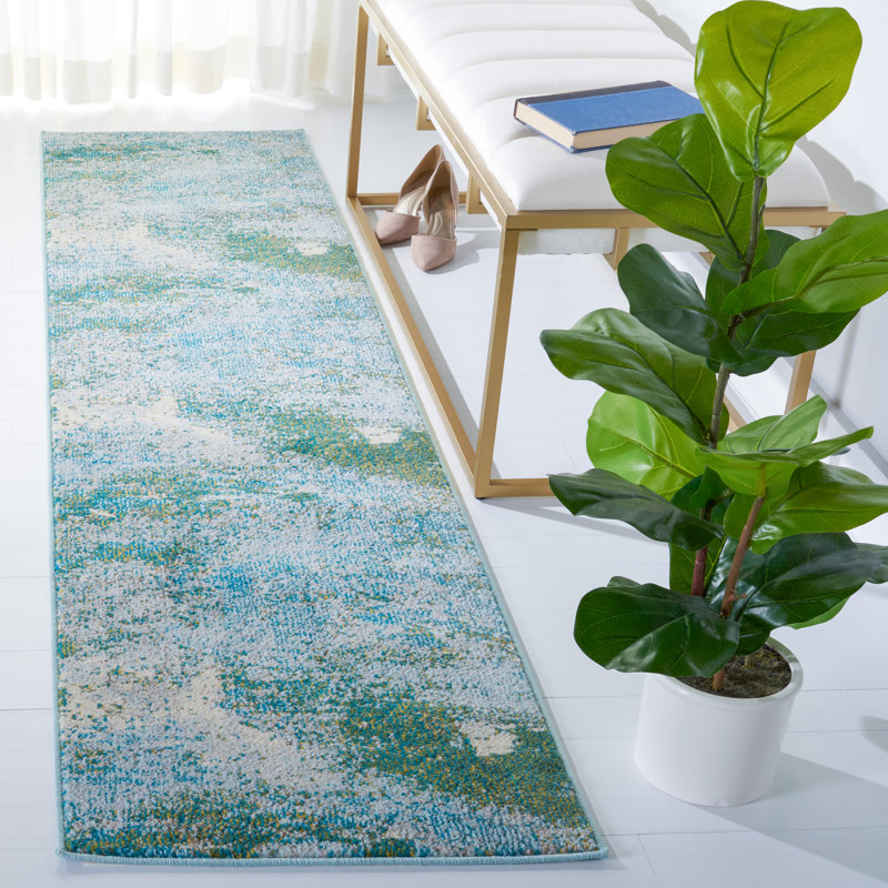 Abstract Area Rug, Runner 66 x 183 cm