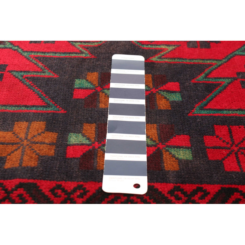 Tapis bleu foncé Teimani 3 pi 7 po x 6 pi 9 po