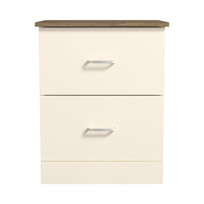 Table de chevet 2 tiroirs 23,6 po Allyannah