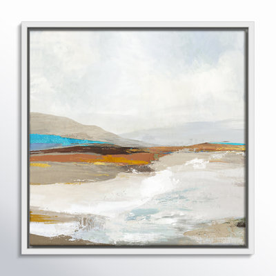 Soft Sea I by Allison Pearce - Floater Frame Print on Canvas