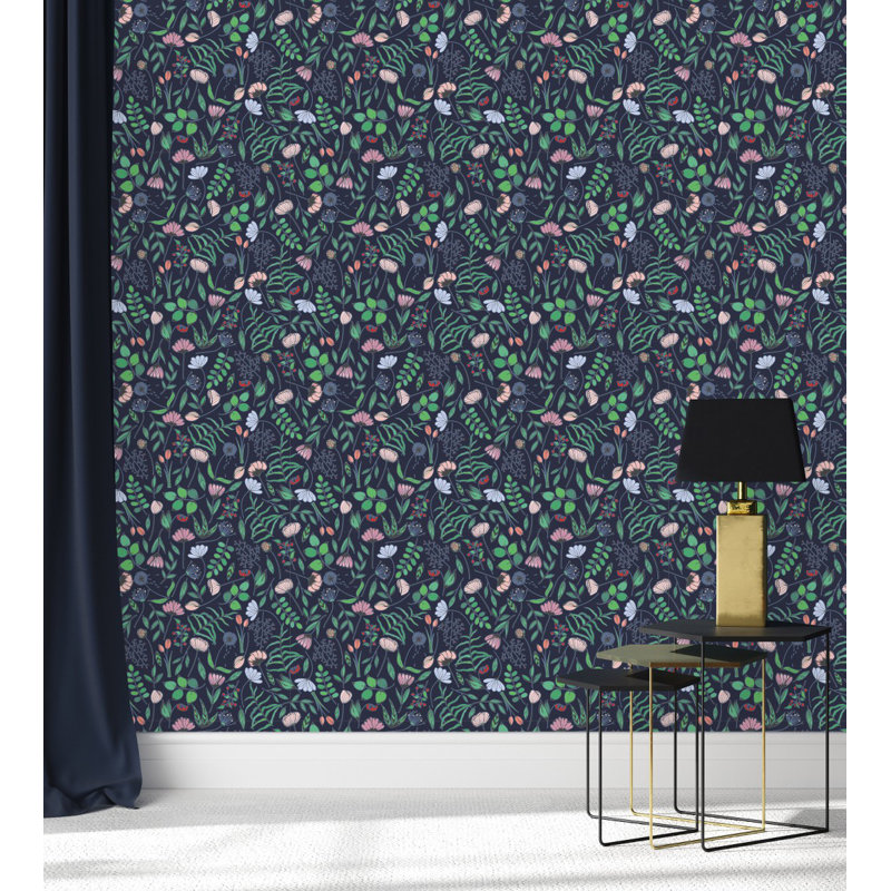 Floral Tile, 2.08' W x 10.42' L