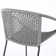 Chapa Indoor/Outdoor Stackable Steel Dining Chair with Rope