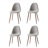 Ogilvie 4 - Person Four Leg Base Dining Set-1298476801