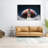 Spaceship in the Outer Space on The Orbit of Mars Planet - Canvas Print Wall Art-80841857