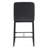 Set of 2 Damylah Faux Leather Counter Stool with Black Metal Legs-270748163-270748161