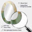Green Gold Minimalism Poteries - Modern Oval Wall Mirror-117250323