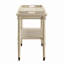 Chariot de service blanc antique avec tablette
