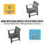 Chaise de patio en PEHD