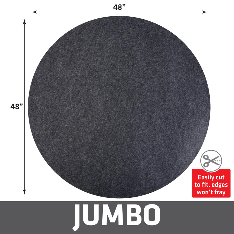 Tapis de protection pour arbre de Noël géant - absorbant / imperméable / lavable à la machine, L 48 po x P 48 po, Gris