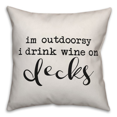  Housse et insert de coussin décoratif Drink