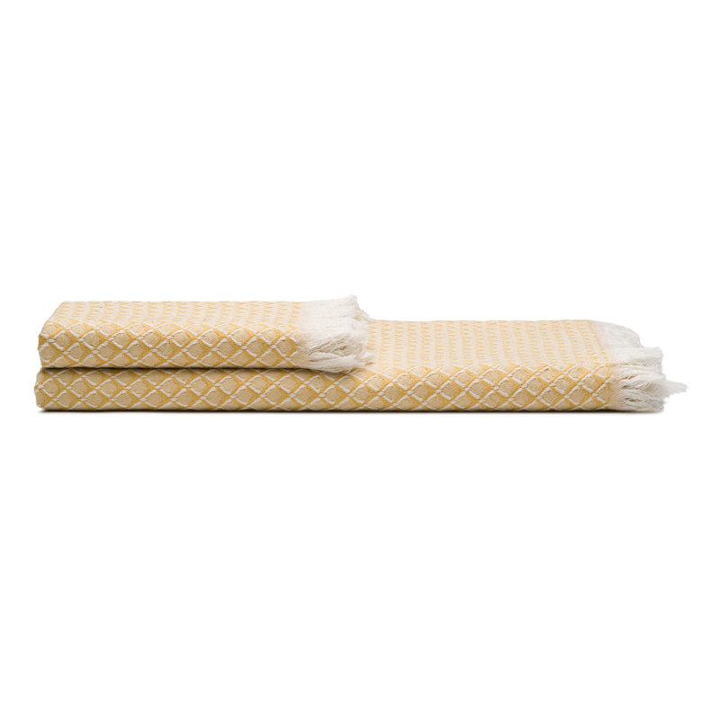 Essuie-mains et serviettes Serenity Grid, Yellow