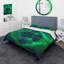 Green Aurora Northern Light - Ensemble de housse de couette nautique et côtier - Polyester en microfibre-66399866