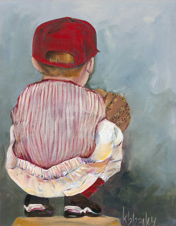 Art sur toile lil « catcher » par kristina bass bailey