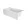 SIGNATURE® Rectangle Flat Front 6030 Removable Skirted Soaking RH White