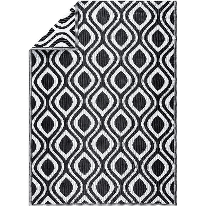 Tilford Damask Indoor / Outdoor Rug, Rectangle 4' x 6'