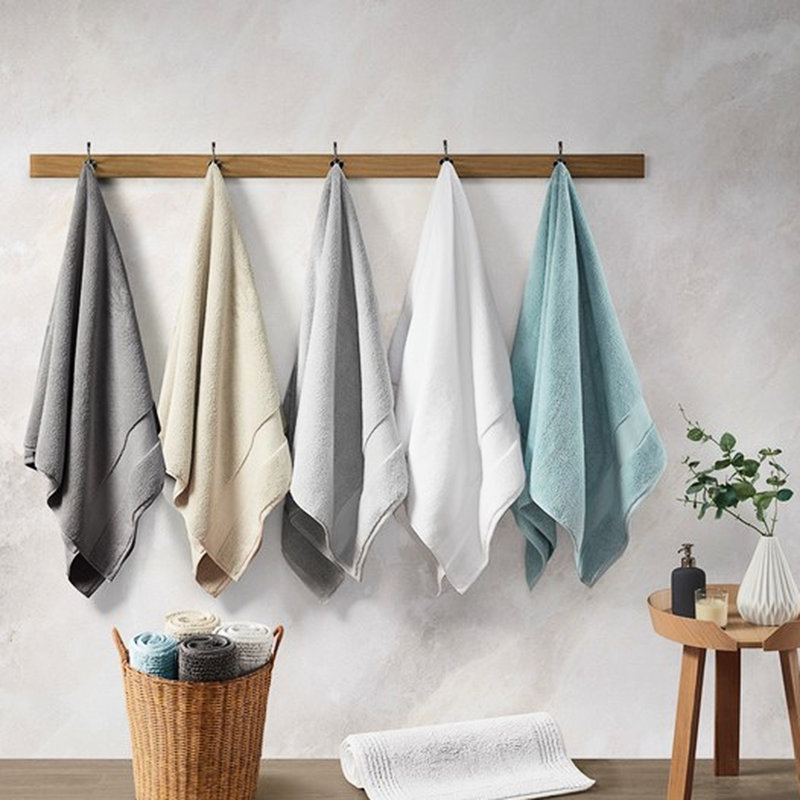Tapis de salle de bain bleu 3000 3000 g / m², réversible, 21 x 34 po