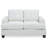 Charming Transitional Loveseat In White