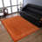 Anley HAND KNOTTED LOOM WOOL ECO-FRIENDLY AREA RUGS - Rectangle | Orange Color | Contemporary | High Pile | Thick | Handmade | Anti Skid | Area Rugs for Living Room, Bed Room-254706455-236122283