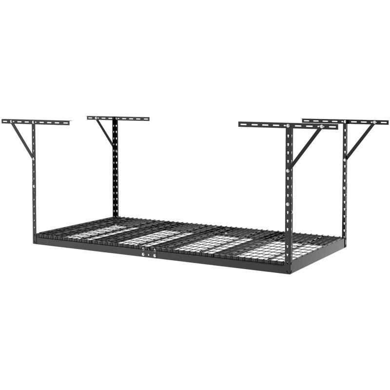 Support à hauteur réglable en métal Naidaly, Noir, H 40 po x l 96 po x P 48 po
