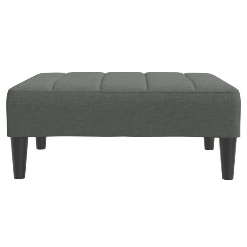 Ebern Designs Footstool 30.3"X21.7"X12.2", Dark Gray, Fabric