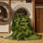 Machine Washable Botanical Green Area Rug-1916756404